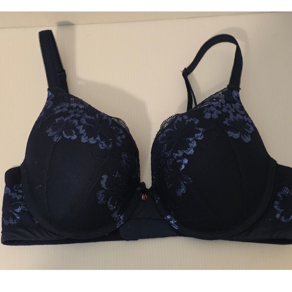 Victoria's Secret Perfect Shape Bra 34D Navy Blue Excellent Body by Victoria